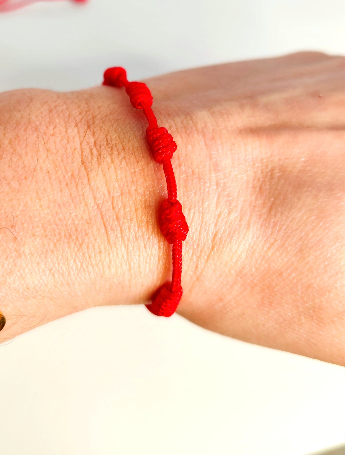 Pulsera Roja de 7 Nudos