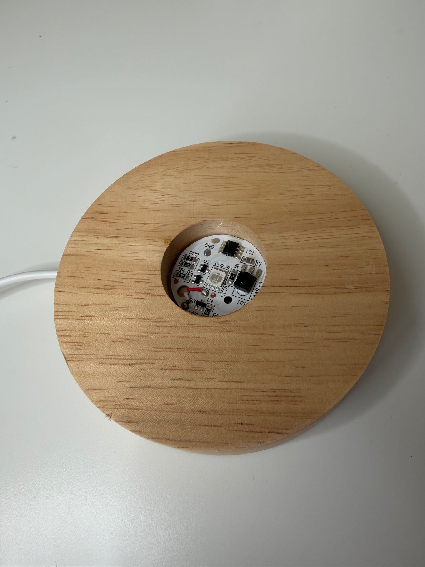 Lámpara Selenita | Base de Colores