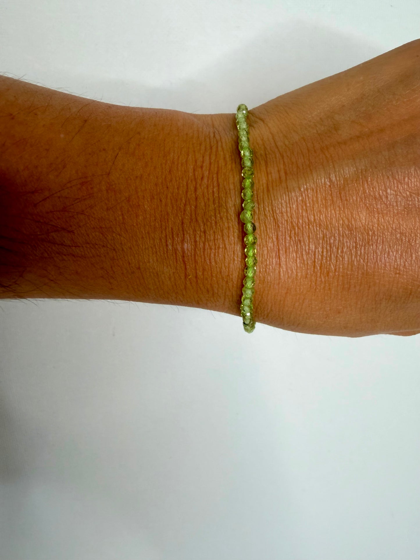 Pulsera Facetada Olivino | Prosperidad-Renovación