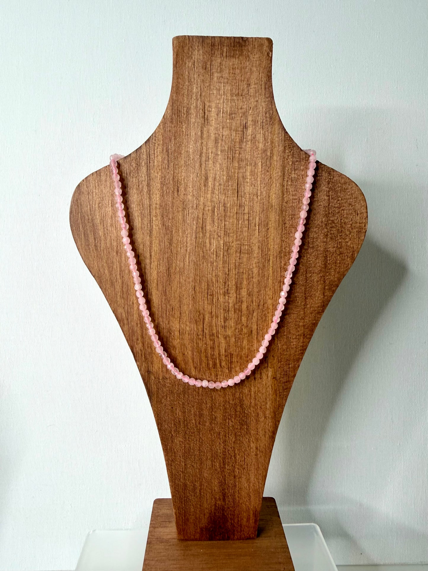 Gargantilla Facetada Cuarzo Rosa | Amor y Sanación