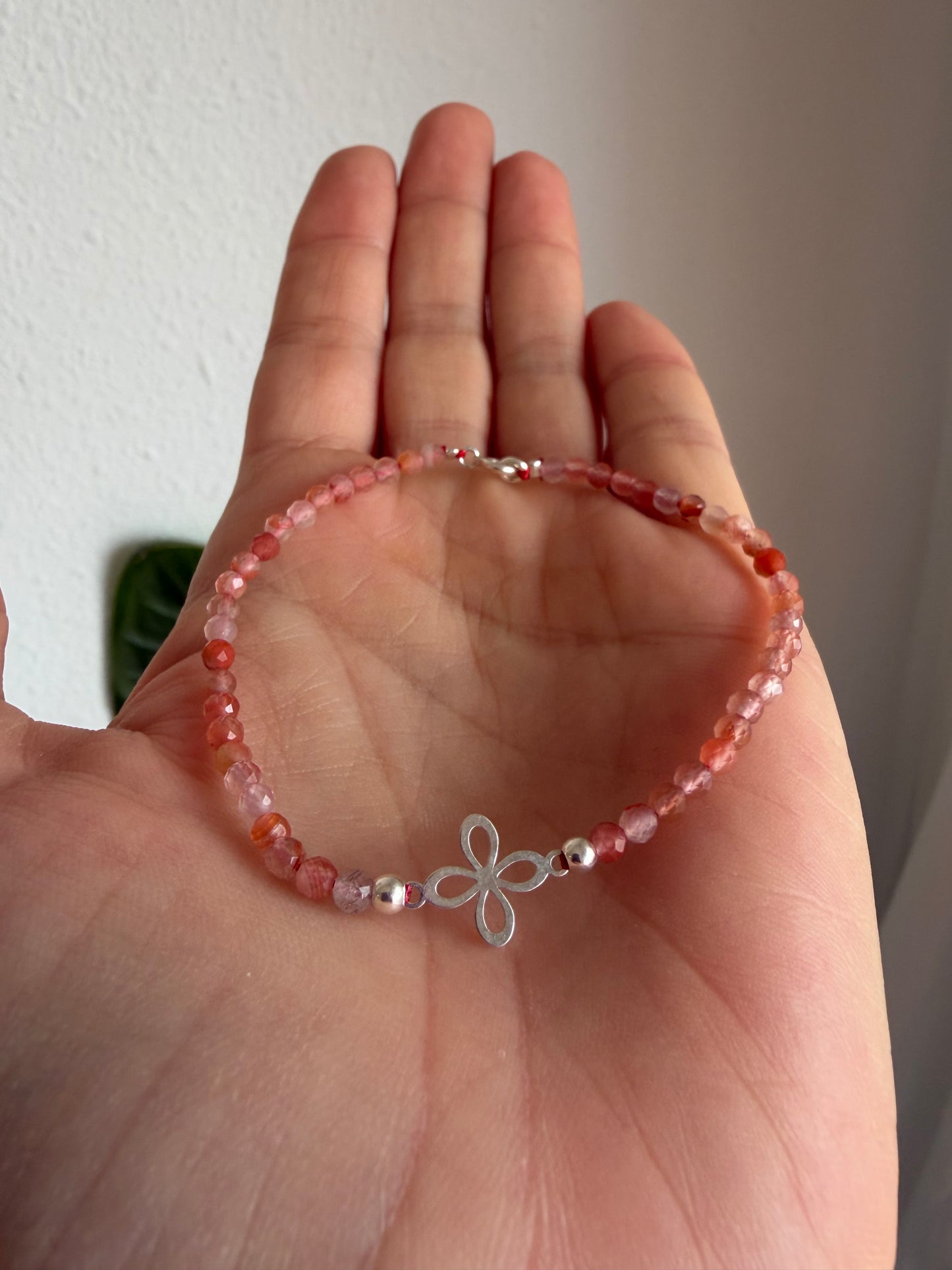 Pulsera Sigilo con Mineral Natural Facetado | Plata de Ley 925