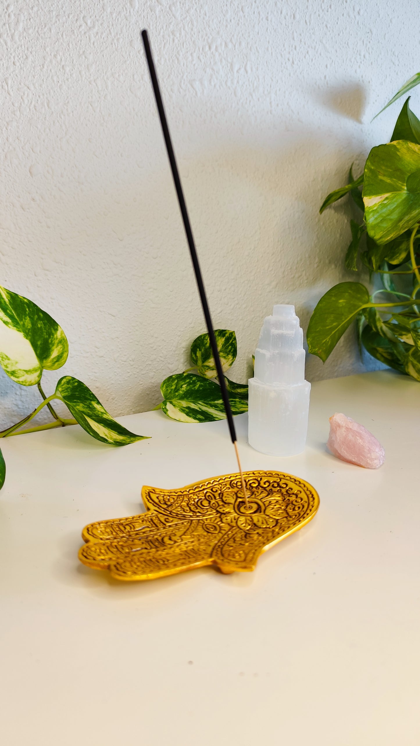 Porta Incienso · Hamsa Oro