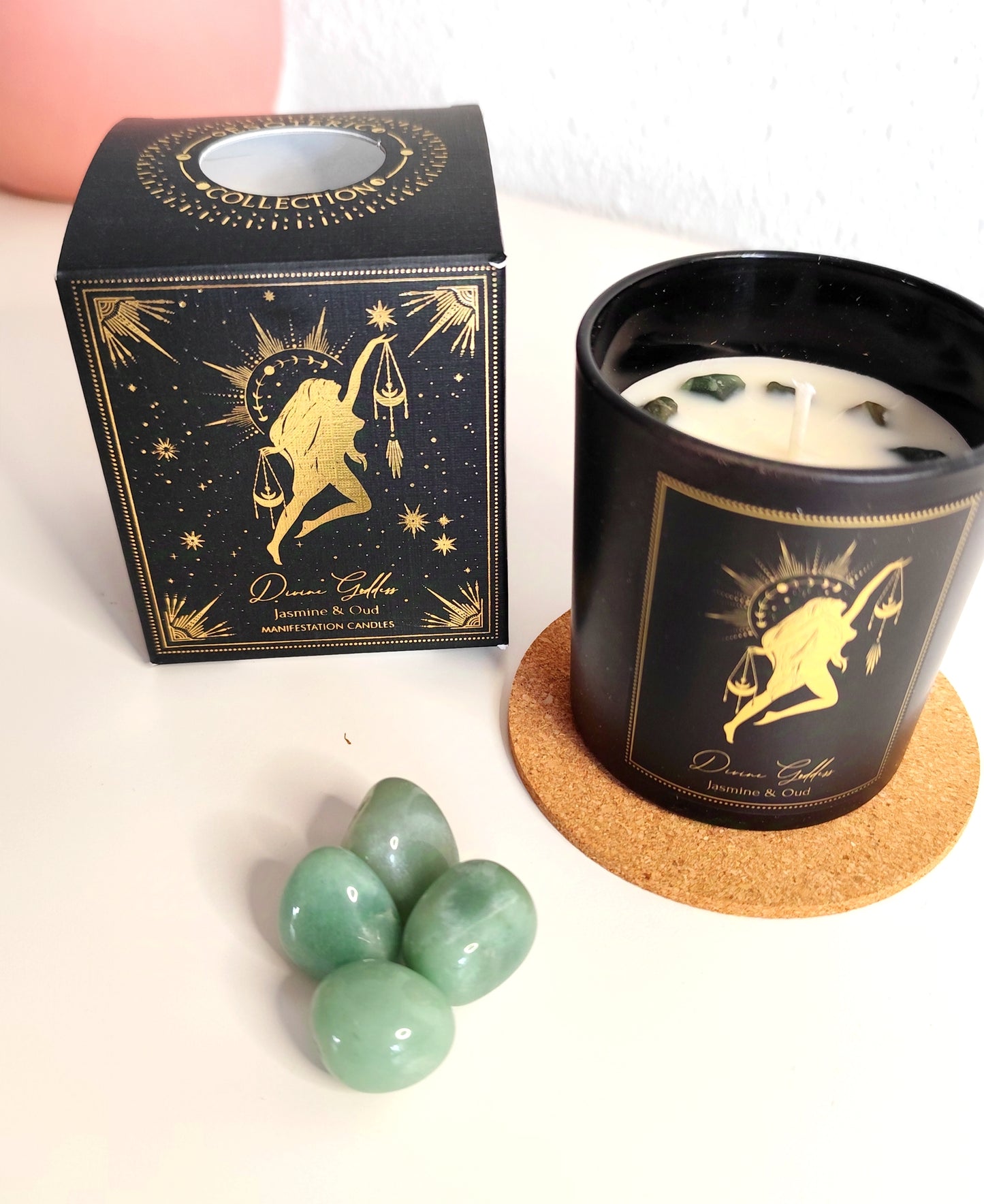 Velas Aromáticas de Manifestación con Minerales | Esoteric Collection