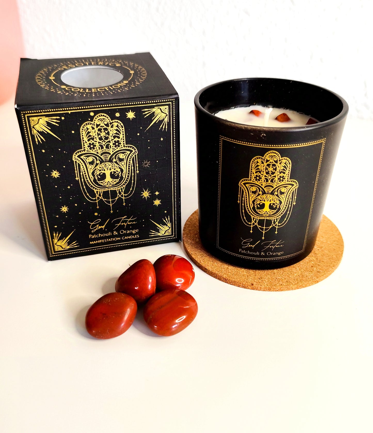 Velas Aromáticas de Manifestación con Minerales | Esoteric Collection