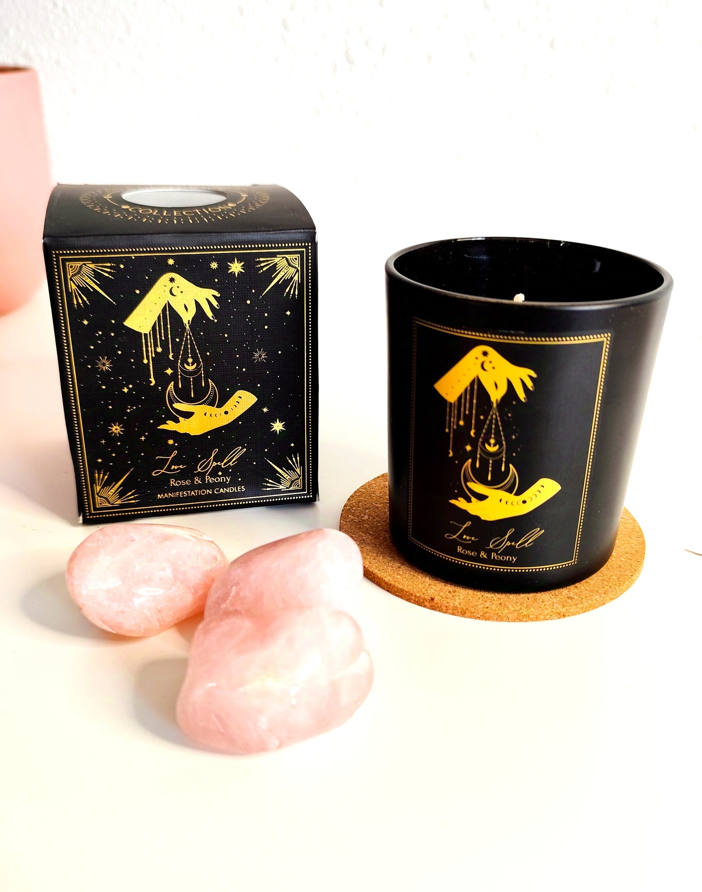 Velas Aromáticas de Manifestación con Minerales | Esoteric Collection
