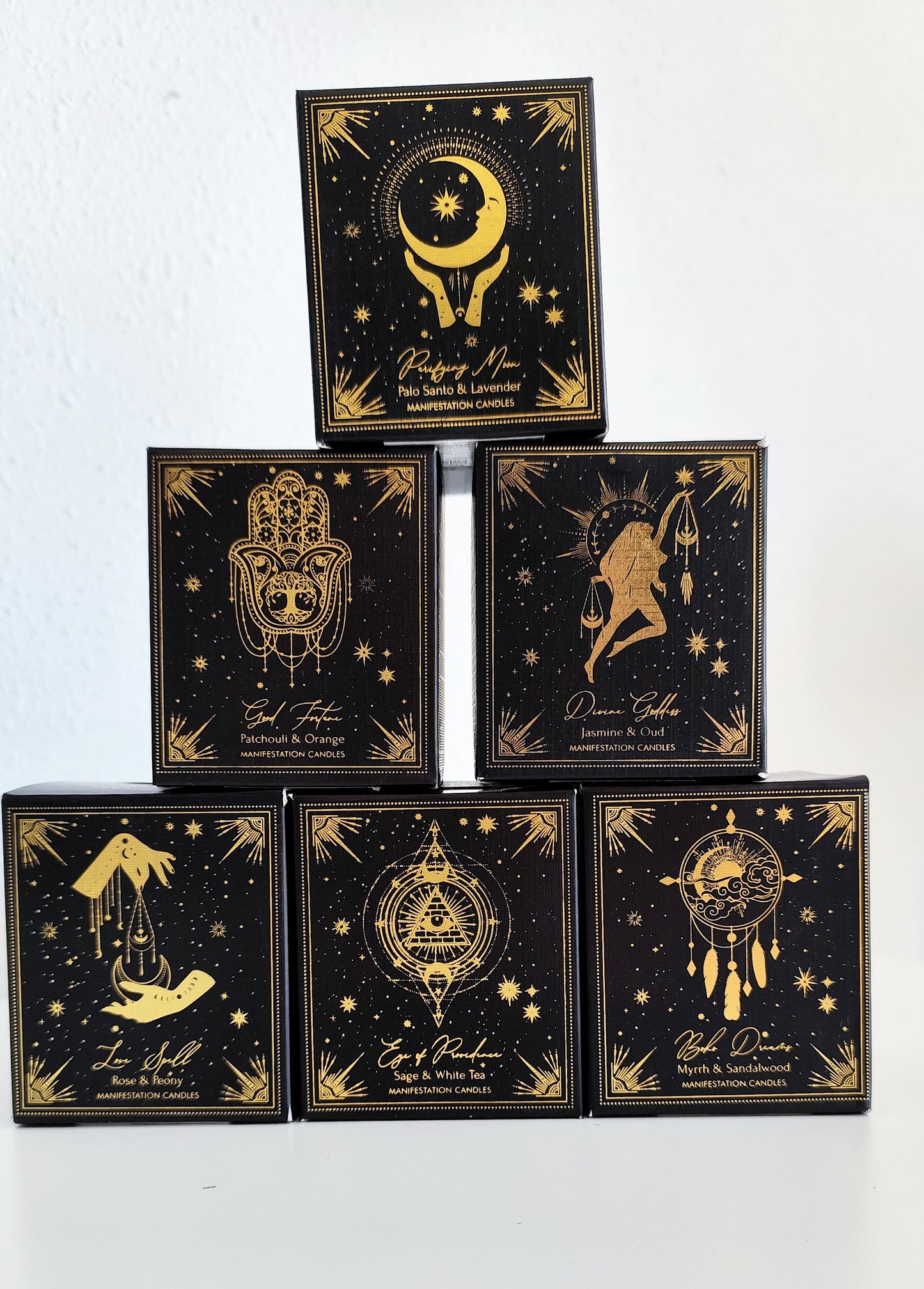 Velas Aromáticas de Manifestación con Minerales | Esoteric Collection