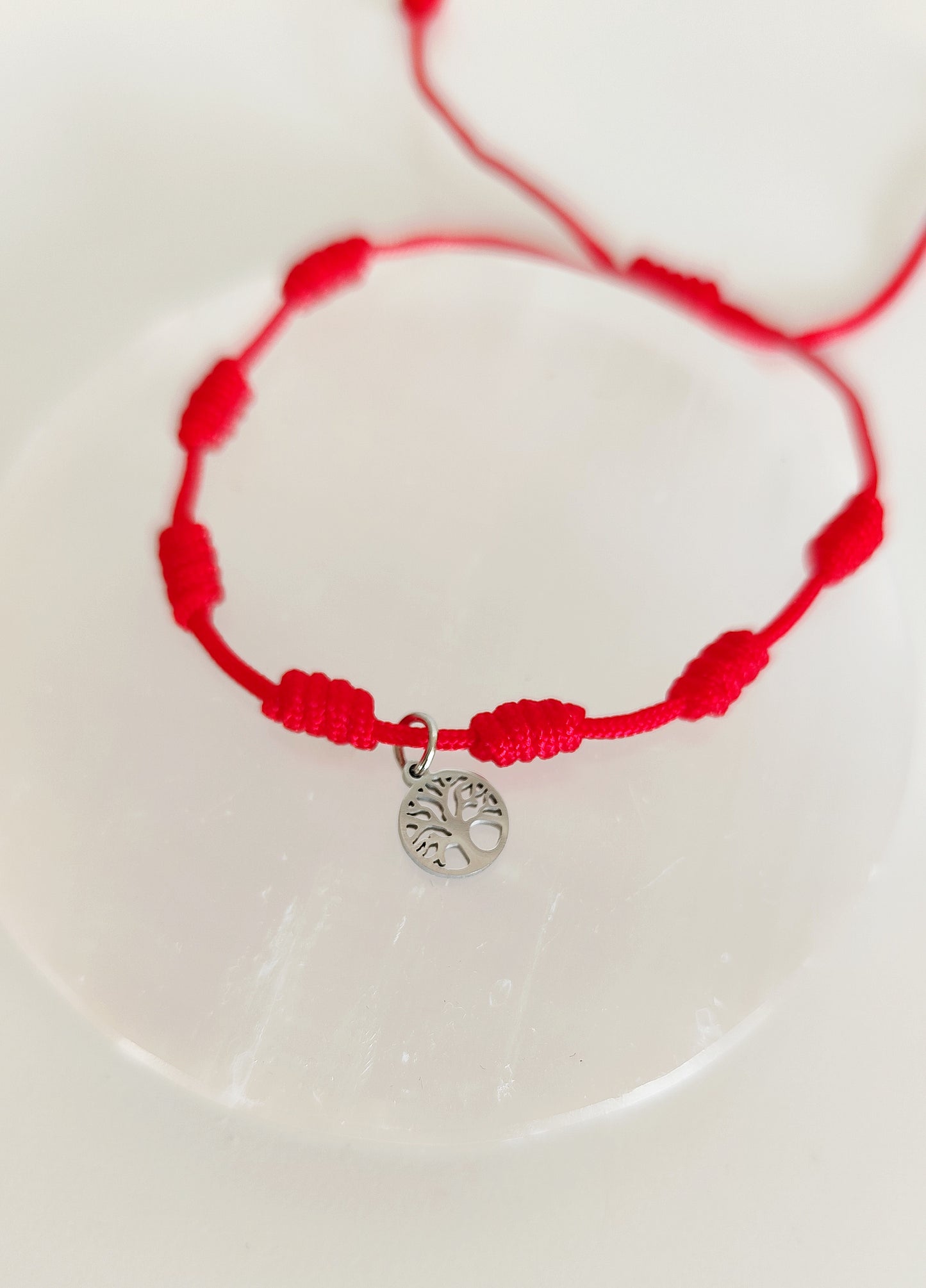 Pulsera Roja 7 Nudos | Con detalles