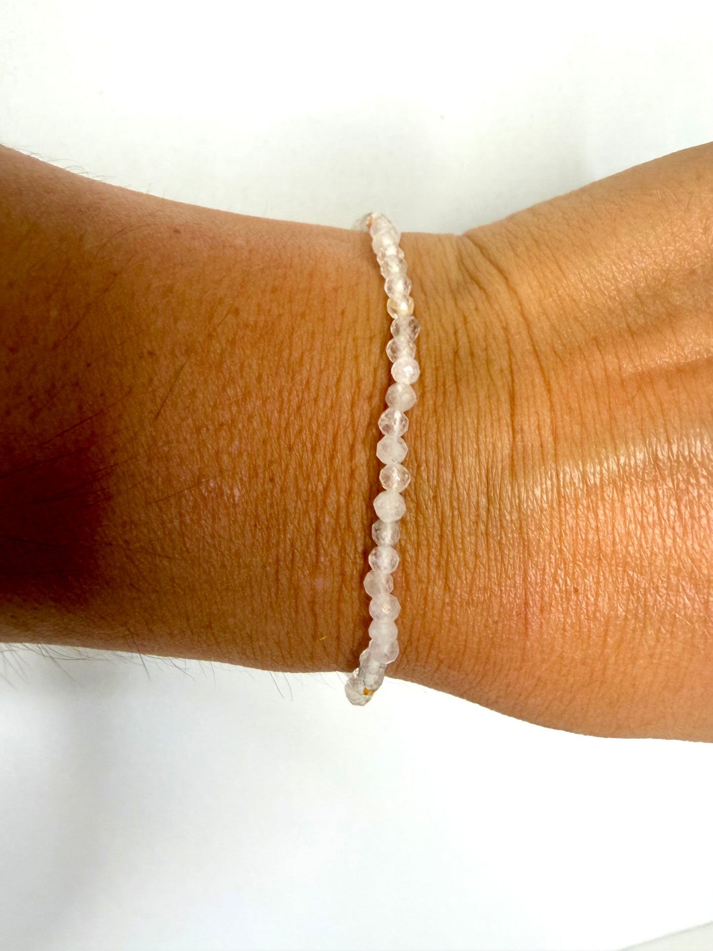 Pulsera Facetada Cuarzo Cristal | Pureza-Conexión