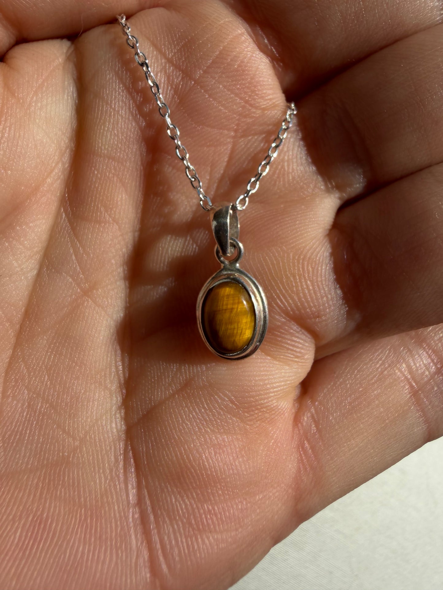 Colgante Ojo de Tigre | Plata de Ley 925