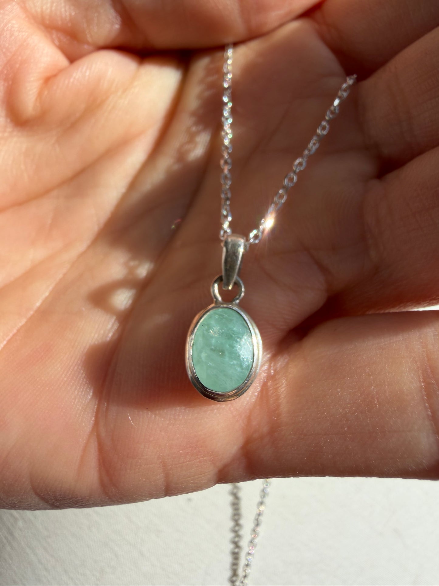 Colgante Aventurina Verde | Plata de Ley 925