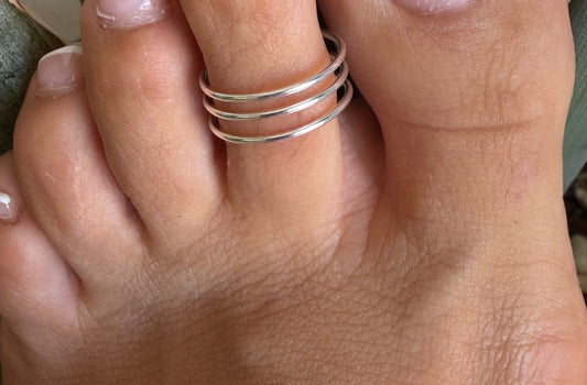 Anillo Pie Tripundra | Plata 925