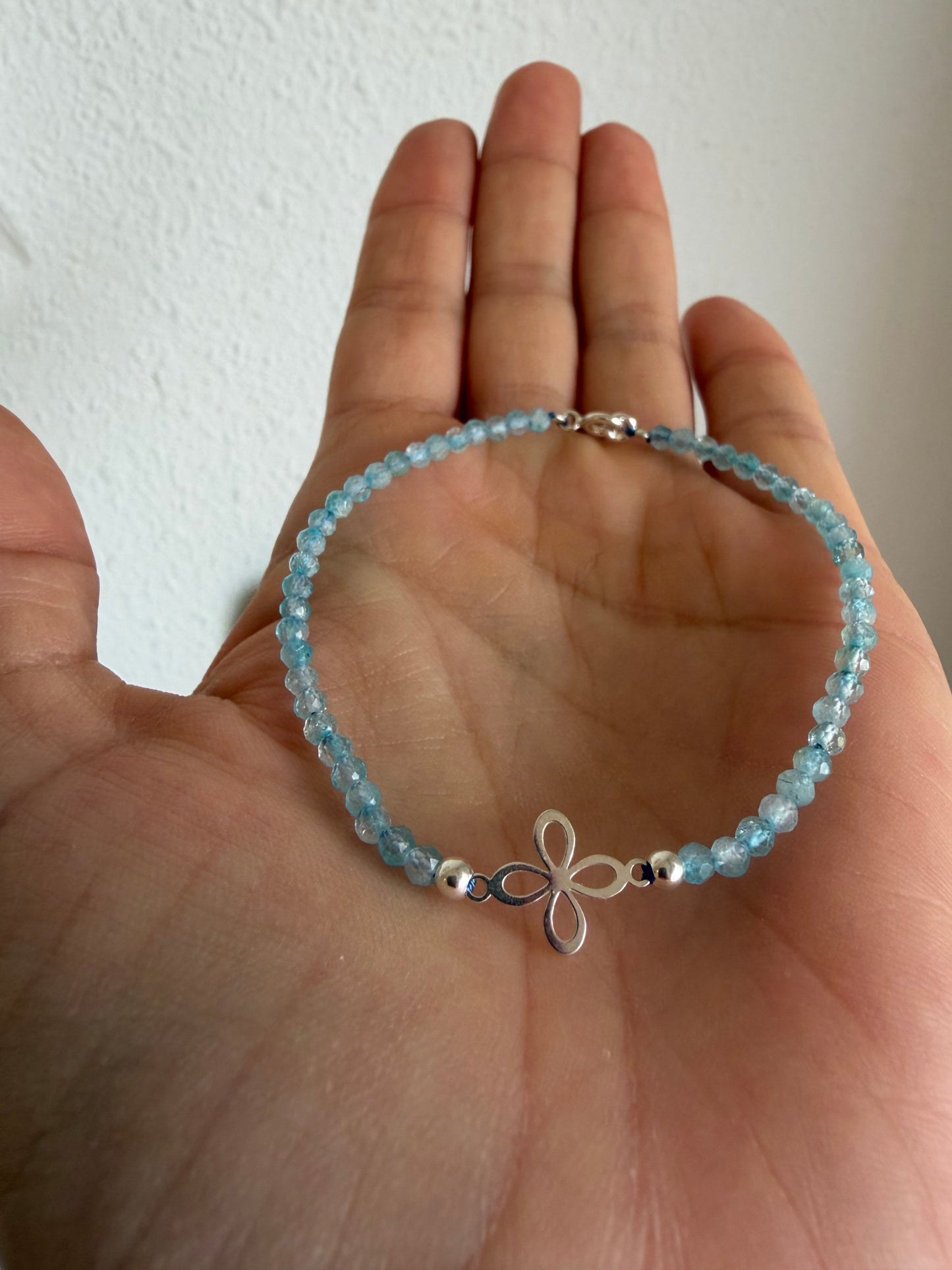 Pulsera Sigilo con Mineral Natural Facetado | Plata de Ley 925