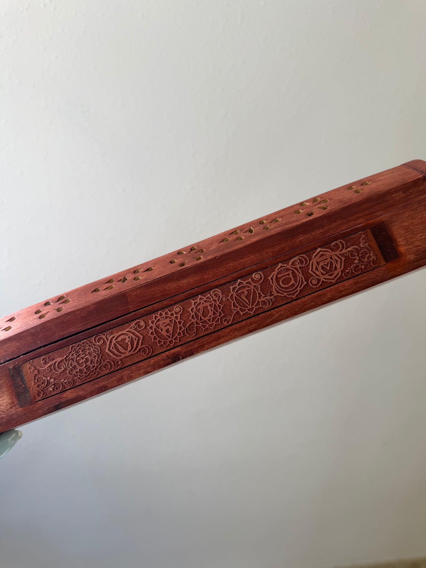 Porta Incienso Madera Estilo Caja