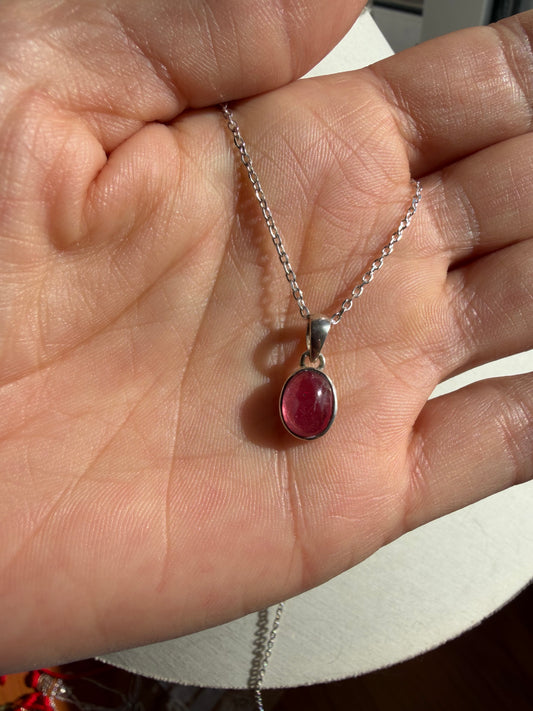 Colgante Rubí | Plata de Ley 925