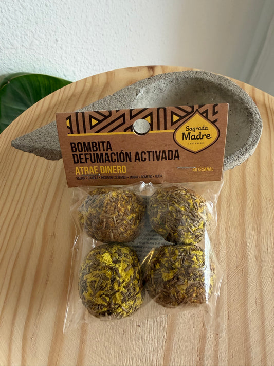 Bombitas Atrae Dinero – Defumación activada Sagrada Madre