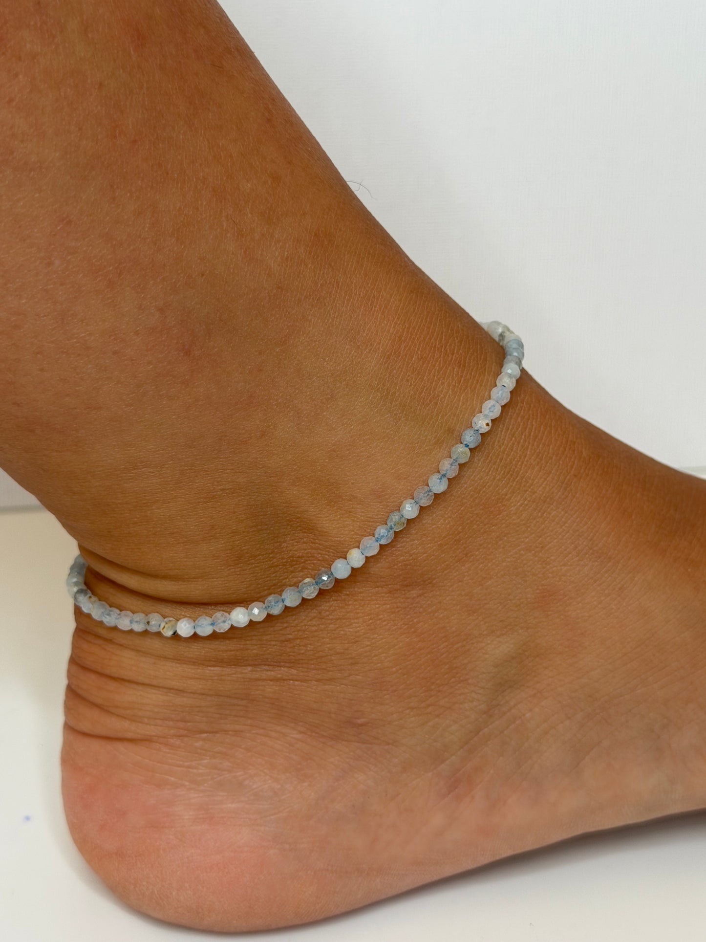 Tobillera Mineral Facetado | Plata de Ley 925
