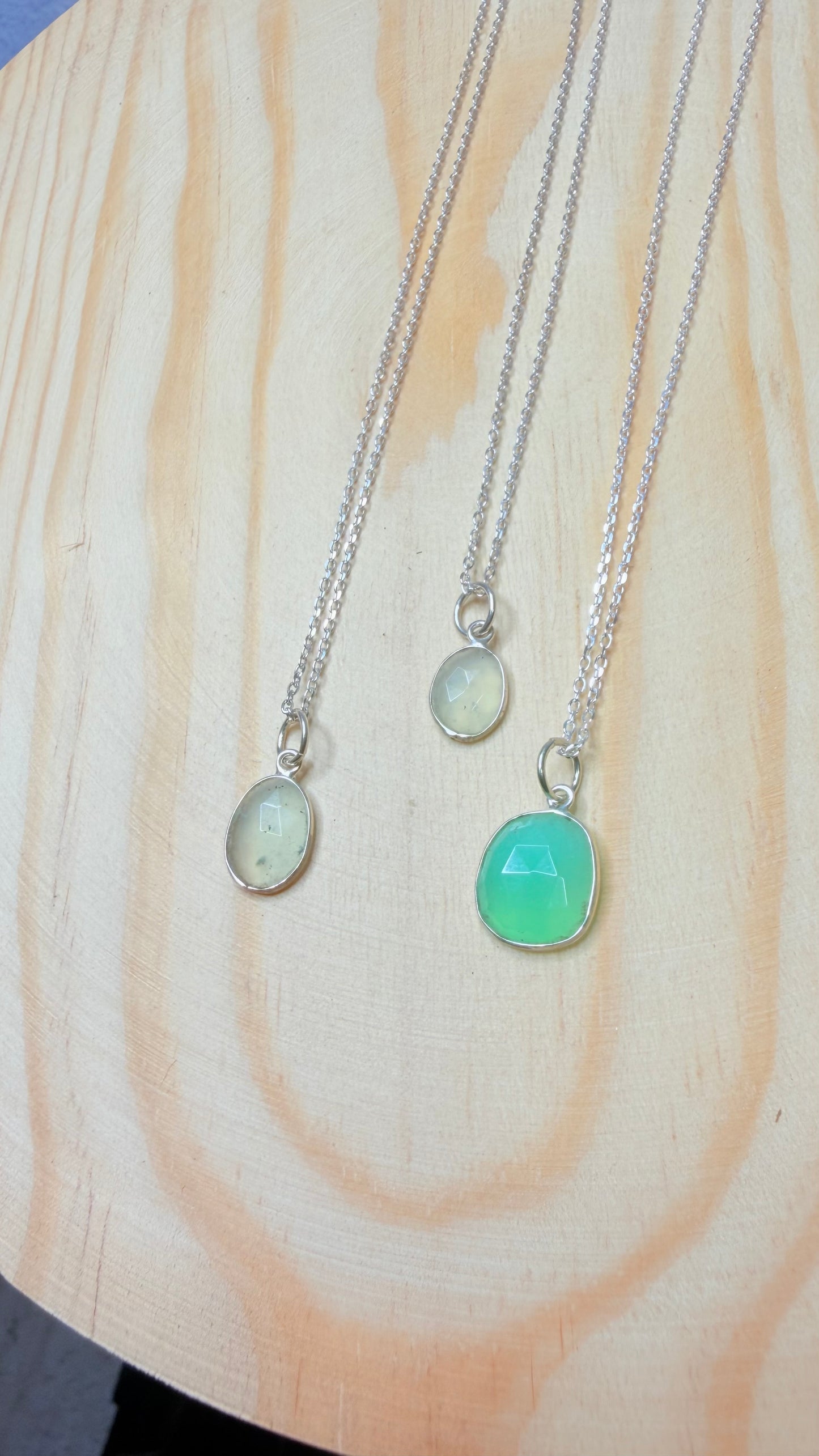 Colgante Crisoprasa | Plata de Ley 925