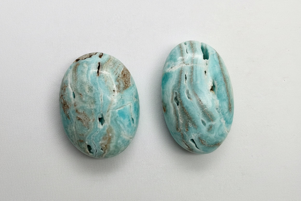 Aragonito Azul Palm Stone | Calma Interior