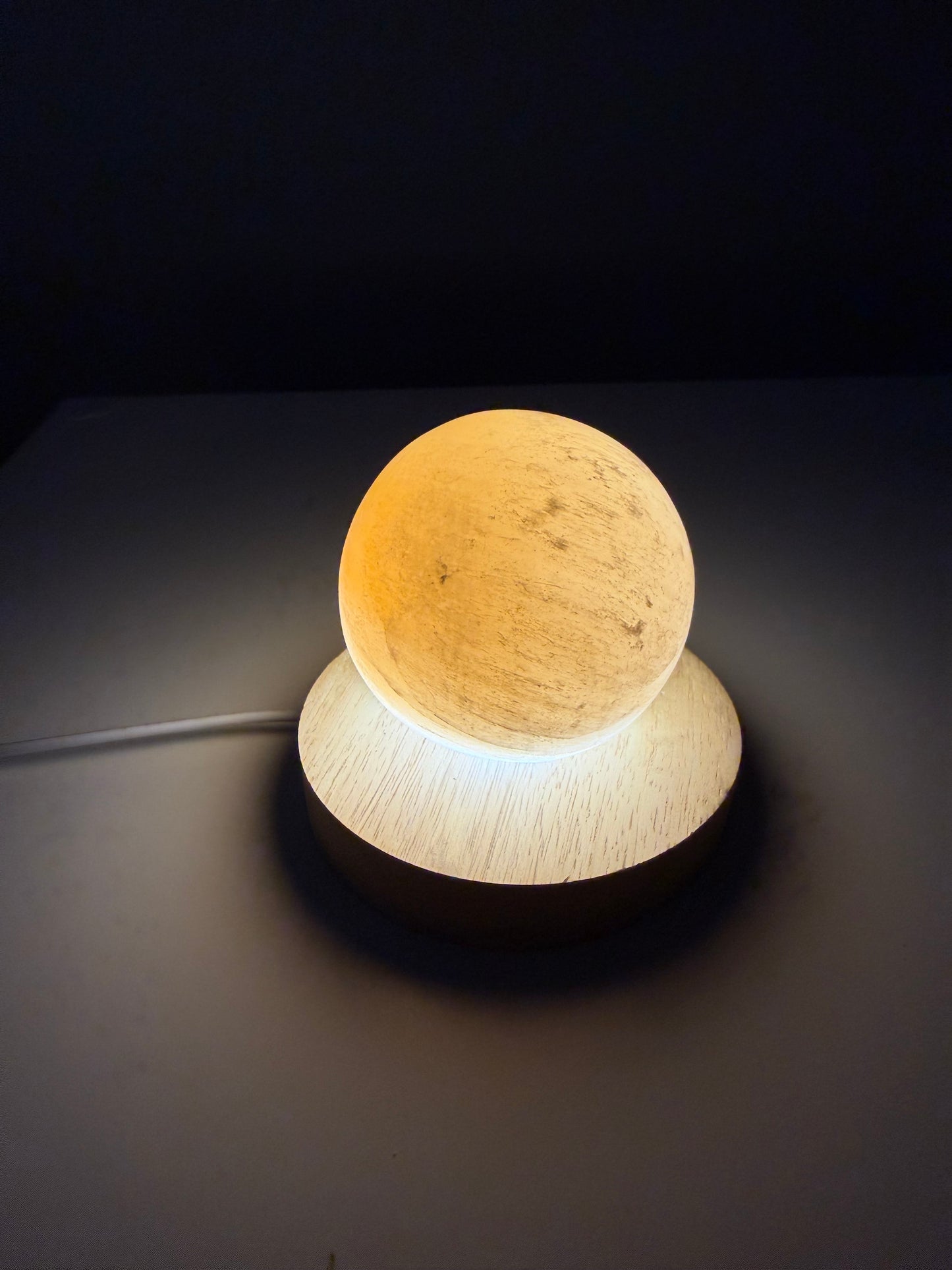 Lámpara de Esfera de Selenita