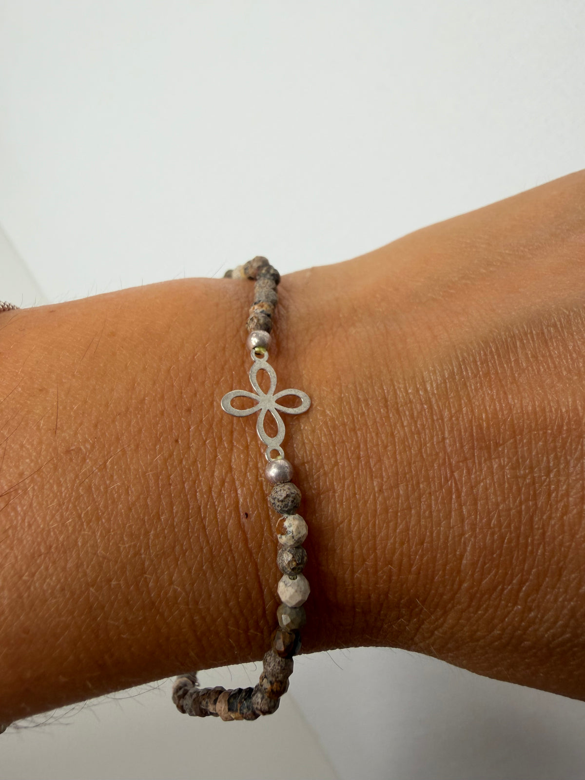 Pulsera Sigilo con Mineral Natural Facetado | Plata de Ley 925