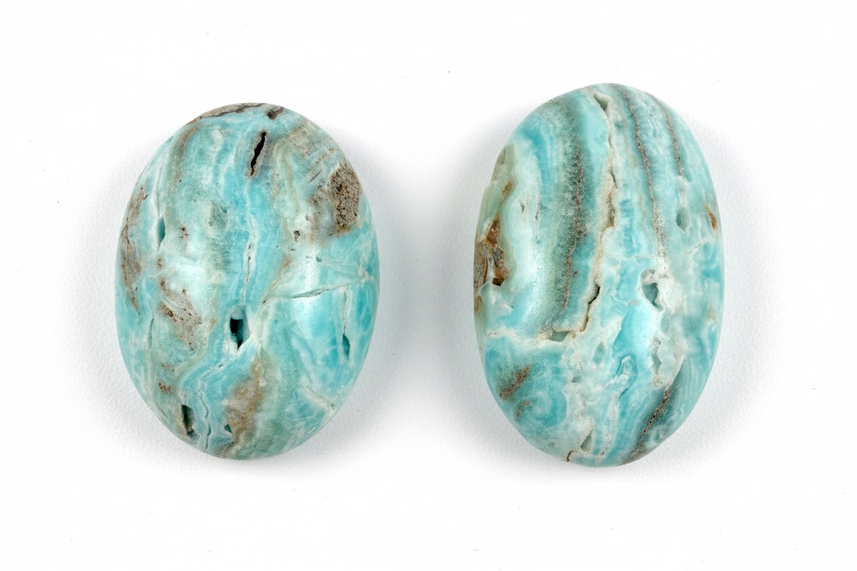 Aragonito Azul Palm Stone | Calma Interior