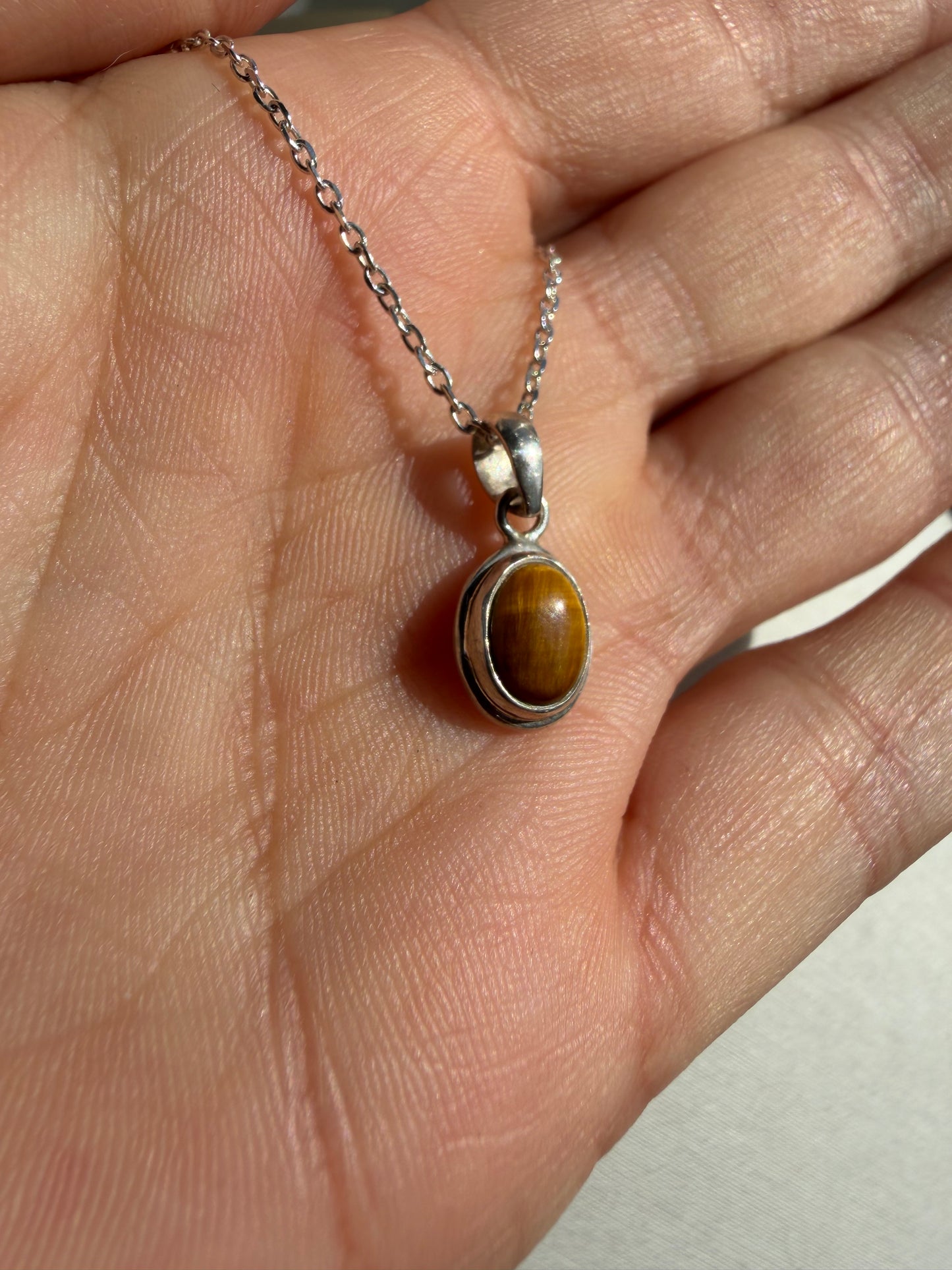 Colgante Ojo de Tigre | Plata de Ley 925