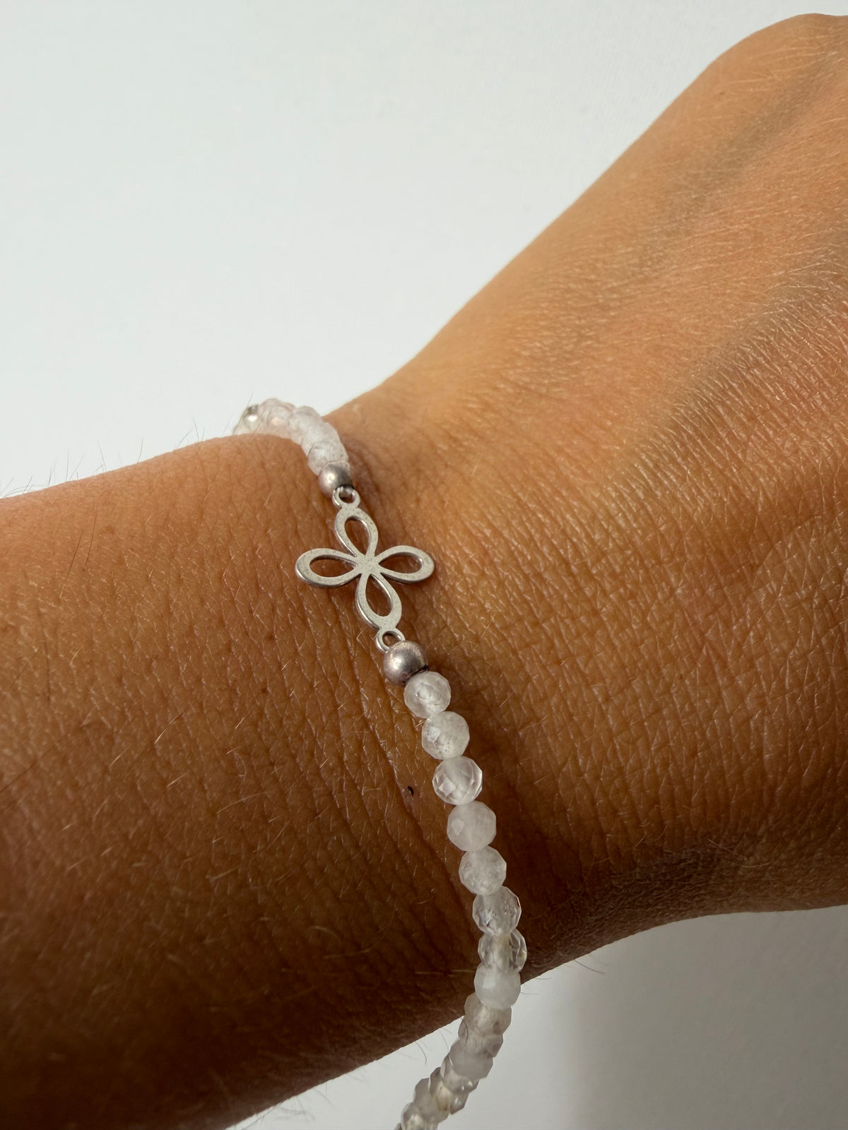 Pulsera Sigilo con Mineral Natural Facetado | Plata de Ley 925