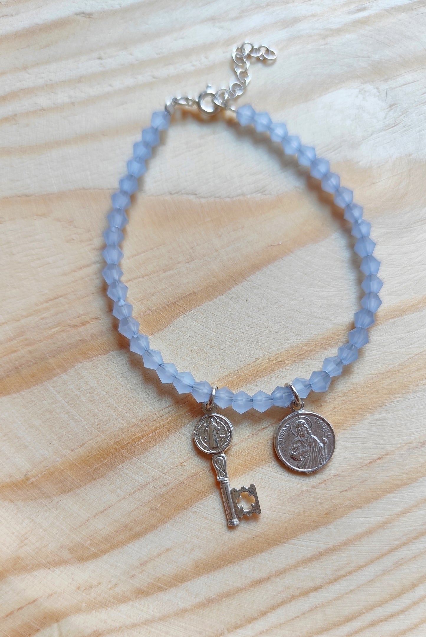 Pulsera Abre Caminos | Llave San Benito y San Judas Tadeo