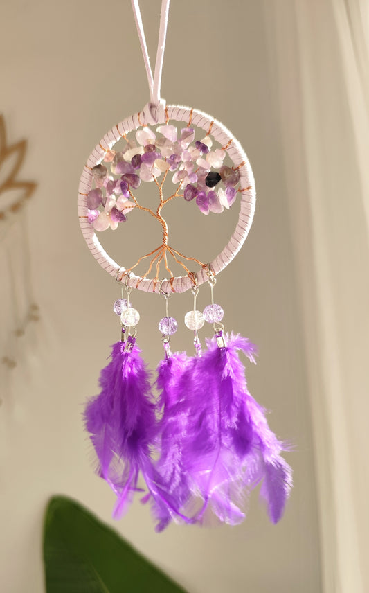 Árbol de la Vida con Amatista Mini| Atrapasueños