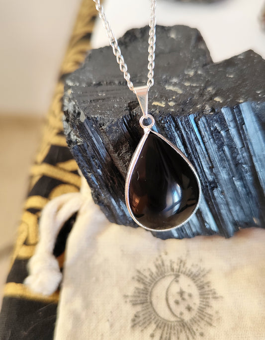 Colgante Obsidiana Negra | Crecimiento personal-Protección